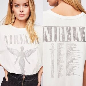 Free People Live Nation Nirvana Graphic Tee